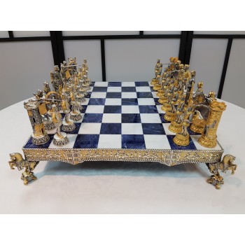 Silver Chess and chessboard
