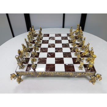 Silver Chess and chessboard