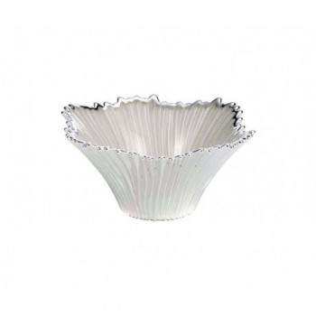 Ciotolina bomboniera vetro con deposito argento Mod. 5/P art. 0.02194