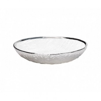 Ciotolina bomboniera vetro con deposito argento 5/P art. 0.01780