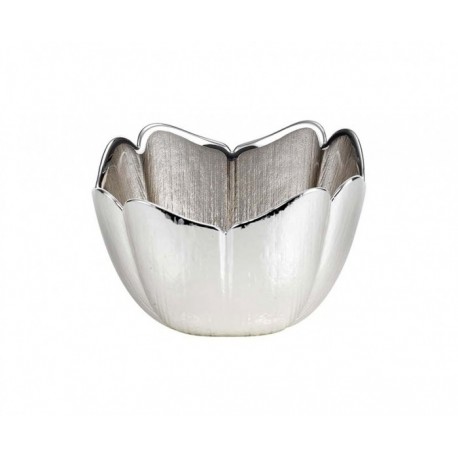 Ciotolina bomboniera vetro con deposito argento Mod. 5/P art. 0.02249